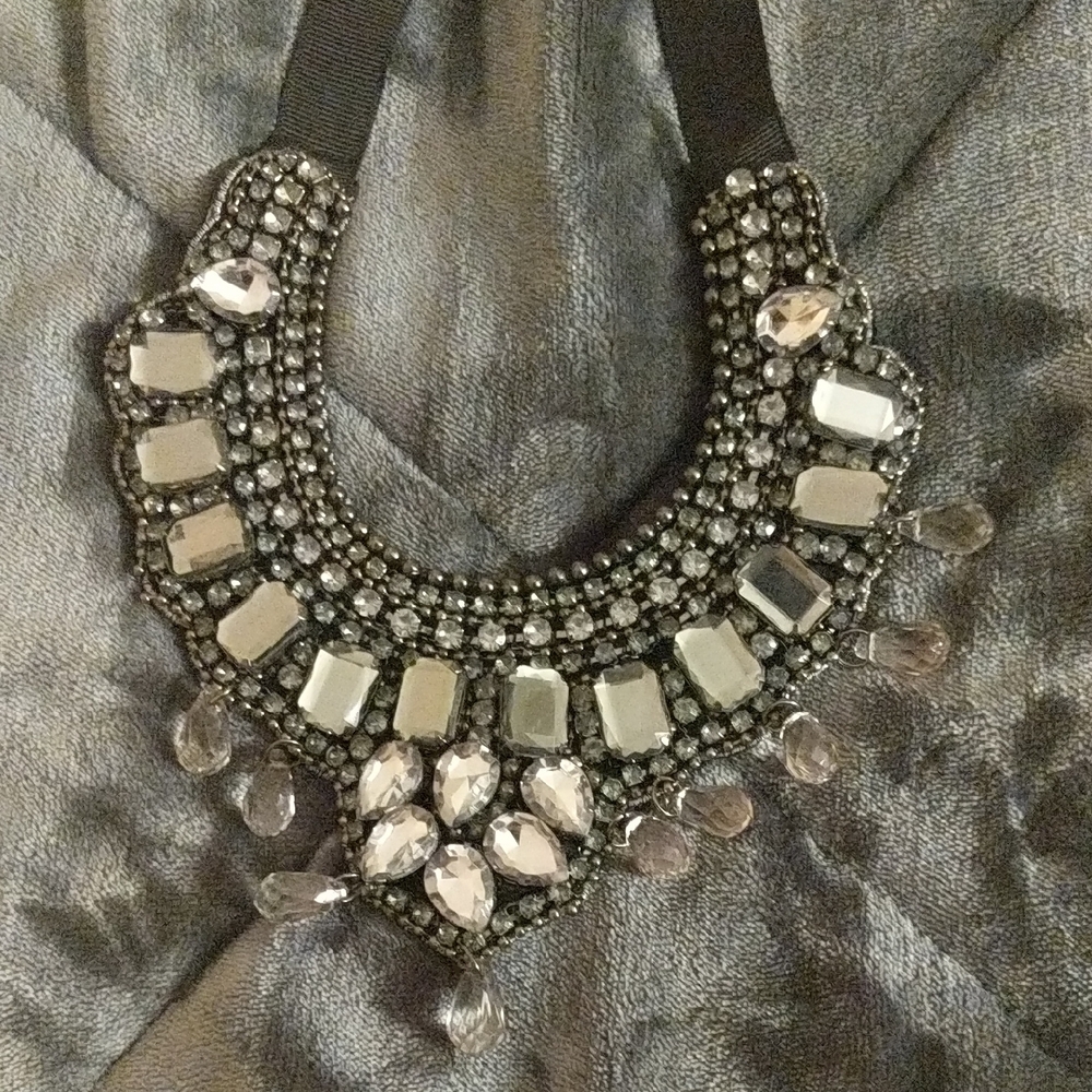 Tristan Beaded Bling Chocker Necklace